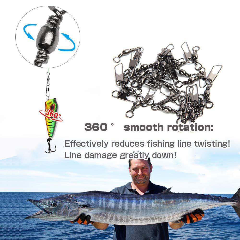 50Pcs Stainless Steel Snap Swi - Saltwater Line ulasan dan harga