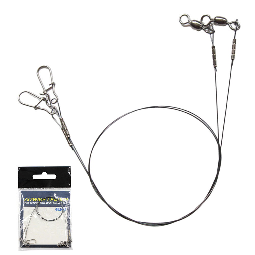 2pc Fishing Titanium Wire Lead - Leader Line ulasan dan harga