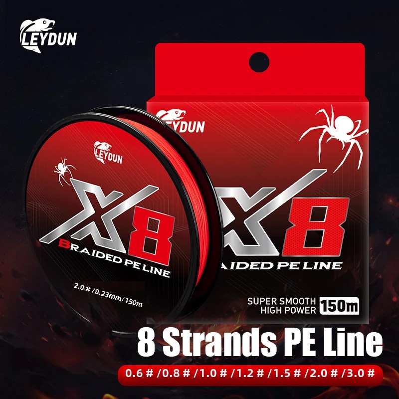 LEYDUN Not-Fading Red Fishing  - Ice Fishing Line ulasan dan harga