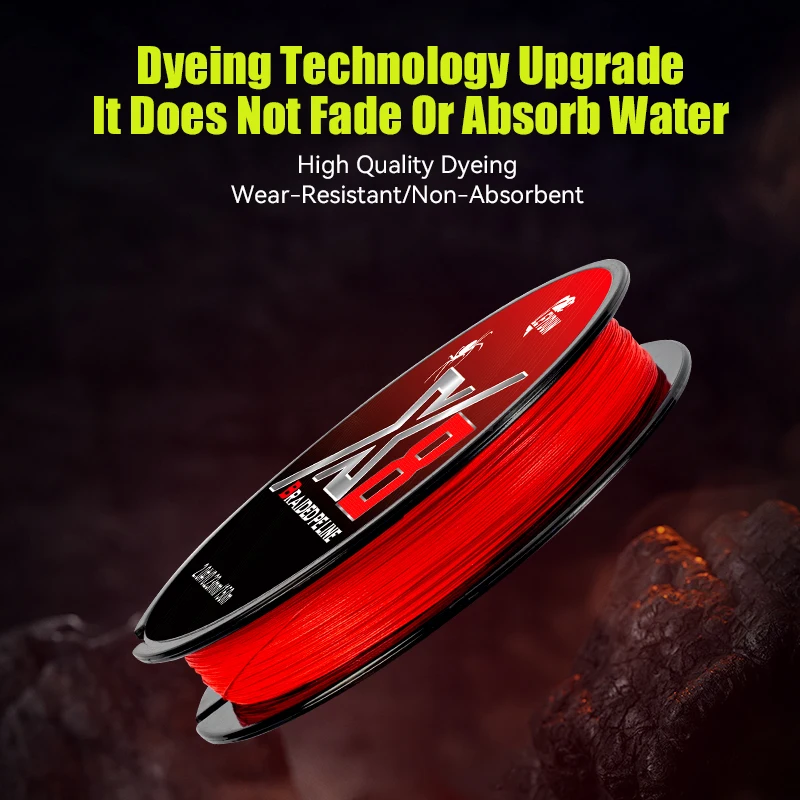 LEYDUN Not-Fading Red Fishing  - Ice Fishing Line ulasan dan harga