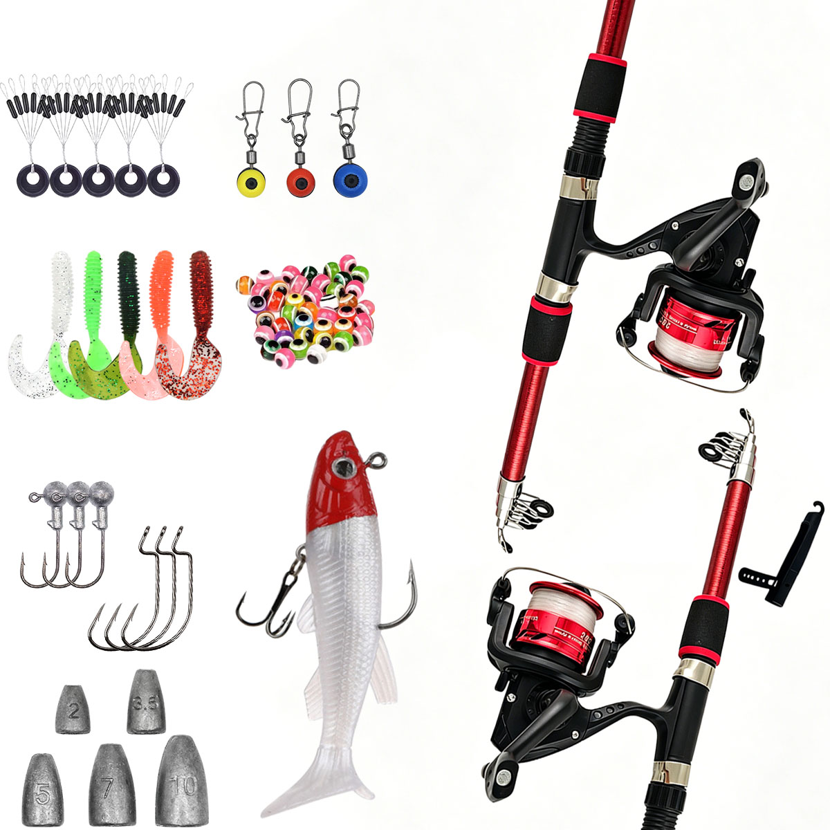 Spinning Fishing Rod and Reel  - Fishing Line Spooler ulasan dan harga